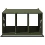 Nido para gallinas con 3 compartimentos de metal verde oliva de , Jaulas y habitáculos para animales pequeños - Ref: Foro24-8...