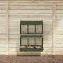 Nido para gallinas con 6 compartimentos de metal verde oliva de , Jaulas y habitáculos para animales pequeños - Ref: Foro24-8...