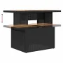 Set sofás jardín y cojines 5 pzas ratán sintético acacia negro by , Garden sets - Ref: Foro24-3327541, Price: 389,75 €, Disco...