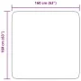 Alfombra de pelo largo NAVARRA gris claro 160x160 cm poliéster de , Alfombras - Ref: Foro24-4102874, Precio: 38,08 €, Descuen...