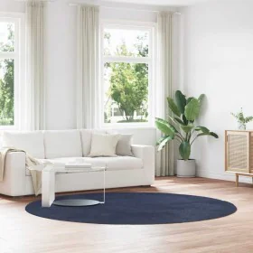 Alfombra de pelo largo NAVARRA azul marino 240x240 cm poliéster de , Alfombras - Ref: Foro24-4102931, Precio: 66,49 €, Descue...