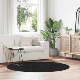 Alfombra peluda de pelo largo NAVARRA negra 160x160cm poliéster de , Alfombras - Ref: Foro24-4102910, Precio: 35,42 €, Descue...