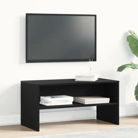 Mueble de TV madera de ingeniería roble negro 80x40x40 cm de , Muebles TV - Ref: Foro24-862393, Precio: 52,89 €, Descuento: %