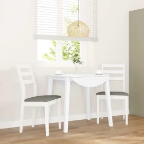 Sillas de comedor con cojines 2uds madera maciza blanco caucho von , Essstühle - Ref: Foro24-4102519, Preis: 132,53 €, Rabatt: %