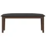 Banco 110 cm madera maciza marrón caucho de , Bancos de comedor y cocina - Ref: Foro24-4102602, Precio: 78,82 €, Descuento: %