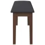 Banco 110 cm madera maciza marrón caucho de , Bancos de comedor y cocina - Ref: Foro24-4102602, Precio: 78,82 €, Descuento: %