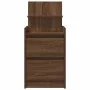 Mesilla de noche con 2 cajones roble marrón 38x34x80 cm de , Mesitas de noche - Ref: Foro24-861367, Precio: 54,72 €, Descuent...