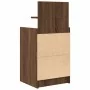 Mesilla de noche con 2 cajones roble marrón 38x34x80 cm de , Mesitas de noche - Ref: Foro24-861367, Precio: 54,72 €, Descuent...