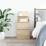 Mesilla de noche con 2 cajones roble Sonoma 38x34x80 cm de , Mesitas de noche - Ref: Foro24-861359, Precio: 59,13 €, Descuent...