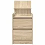 Mesilla de noche con 2 cajones roble Sonoma 38x34x80 cm de , Mesitas de noche - Ref: Foro24-861359, Precio: 59,13 €, Descuent...
