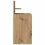 Mesilla de noche con 2 cajones roble artesanal 38x34x80 cm de , Mesitas de noche - Ref: Foro24-861371, Precio: 53,85 €, Descu...