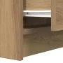 Mesilla de noche con 2 cajones roble artesanal 38x34x80 cm de , Mesitas de noche - Ref: Foro24-861371, Precio: 53,85 €, Descu...