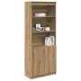 Aparador Artisan Roble 70x35x180 cm Madera de ingeniería by , Sideboards - Ref: Foro24-3328479, Price: 120,20 €, Discount: %