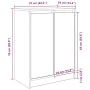 Zapatero blanco 57x34x76 cm madera de ingeniería de , Zapateros y organizadores de calzado - Ref: Foro24-861868, Precio: 86,9...