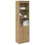 Aparador Artisan Roble 50x35x180 cm Madera de ingeniería by , Sideboards - Ref: Foro24-3328470, Price: 106,33 €, Discount: %