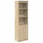 Aparador alto roble Sonoma 50x35x180 cm madera de ingeniería de , Aparadores - Ref: Foro24-3328464, Precio: 102,49 €, Descuen...