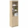 Aparador alto roble Sonoma 50x35x180 cm madera de ingeniería de , Aparadores - Ref: Foro24-3328464, Precio: 102,49 €, Descuen...