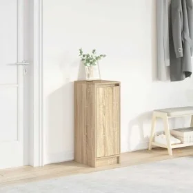 Zapatero roble Sonoma 29,5x34x76 cm Madera de ingeniería de , Zapateros y organizadores de calzado - Ref: Foro24-861861, Prec...