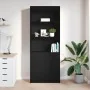 Aparador alto roble negro 70x35x180 cm madera de ingeniería de , Aparadores - Ref: Foro24-3328472, Precio: 126,77 €, Descuent...
