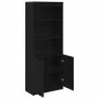 Aparador alto roble negro 70x35x180 cm madera de ingeniería de , Aparadores - Ref: Foro24-3328472, Precio: 126,77 €, Descuent...