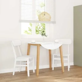 Sillas de comedor 2 unidades madera maciza de caucho blanco von , Essstühle - Ref: Foro24-4102441, Preis: 148,18 €, Rabatt: %
