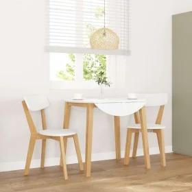 Sillas de comedor 2 unidades madera maciza de caucho by , dining chairs - Ref: Foro24-4102434, Price: 118,28 €, Discount: %