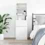 Mesilla de noche de madera de ingeniería blanca 39x35x125 cm de , Mesitas de noche - Ref: Foro24-861310, Precio: 73,97 €, Des...