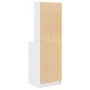 Mesilla de noche de madera de ingeniería blanca 39x35x125 cm de , Mesitas de noche - Ref: Foro24-861310, Precio: 73,97 €, Des...