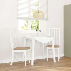 Sillas de comedor con cojines 2uds madera maciza blanco caucho by , dining chairs - Ref: Foro24-4102460, Price: 145,65 €, Dis...
