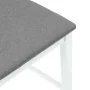 Taburetes de bar con cojines 2 uds madera maciza blanca caucho de , Taburetes de cocina - Ref: Foro24-4102559, Precio: 134,69...