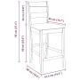 Taburetes de bar con cojines 2 uds madera maciza blanca caucho de , Taburetes de cocina - Ref: Foro24-4102559, Precio: 134,69...