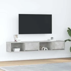 Muebles de TV 2uds madera ingeniería gris hormigón 80x31x25,5cm de , Muebles TV - Ref: Foro24-861461, Precio: 78,24 €, Descue...