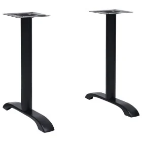Patas para mesa de bistró 2 uds. Hierro fundido negro 61x8x72cm de , Patas para mesas - Ref: Foro24-325428, Precio: 92,72 €, ...