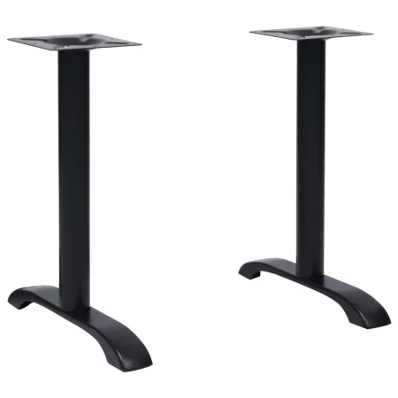 Patas para mesa de bistró 2 uds. Hierro fundido negro 61x8x72cm de , Patas para mesas - Ref: Foro24-325428, Precio: 92,72 €, ...