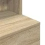 Mesilla de noche de roble Sonoma 39x35x125 cm Madera ingeniería de , Mesitas de noche - Ref: Foro24-861312, Precio: 82,80 €, ...