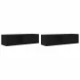 Muebles de TV 2 uds Roble Negro 100x31x25,5cm Madera ingeniería de , Muebles TV - Ref: Foro24-861475, Precio: 96,47 €, Descue...