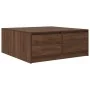 Mesa de centro con cajones roble marrón 100x100x40 cm de , Mesas de centro - Ref: Foro24-3328405, Precio: 169,94 €, Descuento: %