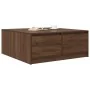 Mesa de centro con cajones roble marrón 100x100x40 cm de , Mesas de centro - Ref: Foro24-3328405, Precio: 169,94 €, Descuento: %