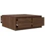Mesa de centro con cajones roble marrón 100x100x40 cm de , Mesas de centro - Ref: Foro24-3328405, Precio: 169,94 €, Descuento: %