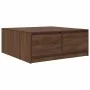 Mesa de centro con cajones roble marrón 100x100x40 cm de , Mesas de centro - Ref: Foro24-3328405, Precio: 169,94 €, Descuento: %