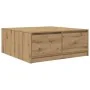 Mesa de centro con cajones roble artesanal 100x100x40 cm de , Mesas de centro - Ref: Foro24-3328407, Precio: 165,33 €, Descue...
