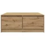 Mesa de centro con cajones roble artesanal 100x100x40 cm de , Mesas de centro - Ref: Foro24-3328407, Precio: 165,33 €, Descue...