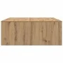Mesa de centro con cajones roble artesanal 100x100x40 cm de , Mesas de centro - Ref: Foro24-3328407, Precio: 165,33 €, Descue...