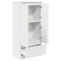 Armario con cajón blanco 55,5x34x119,5 cm Madera de ingeniería de , Aparadores - Ref: Foro24-861643, Precio: 95,92 €, Descuen...