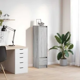 Aparador alto Sonoma gris 29,5x34x119,5 cm madera de ingeniería von , Sideboards - Ref: Foro24-861657, Preis: 70,37 €, Rabatt: %