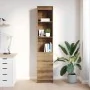 Aparador Artisan Roble 37,5x35x180 cm Madera de ingeniería de , Aparadores - Ref: Foro24-861669, Precio: 95,01 €, Descuento: %