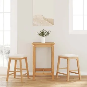 Sillas de bar con cojines 2 uds madera maciza caucho von , Küchenhocker - Ref: Foro24-4102578, Preis: 105,37 €, Rabatt: %