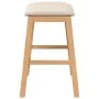 Sillas de bar con cojines 2 uds madera maciza caucho von , Küchenhocker - Ref: Foro24-4102578, Preis: 105,37 €, Rabatt: %