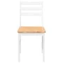 Sillas de comedor 2 unidades madera maciza de caucho blanco de , Sillas de comedor - Ref: Foro24-4102422, Precio: 80,08 €, De...