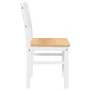Sillas de comedor 2 unidades madera maciza de caucho blanco de , Sillas de comedor - Ref: Foro24-4102422, Precio: 80,08 €, De...
